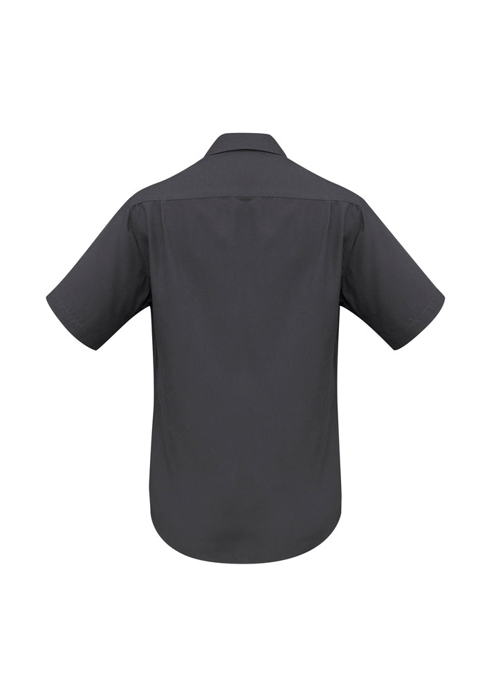 Biz Collection Mens Plain Oasis Short Sleeve Shirt