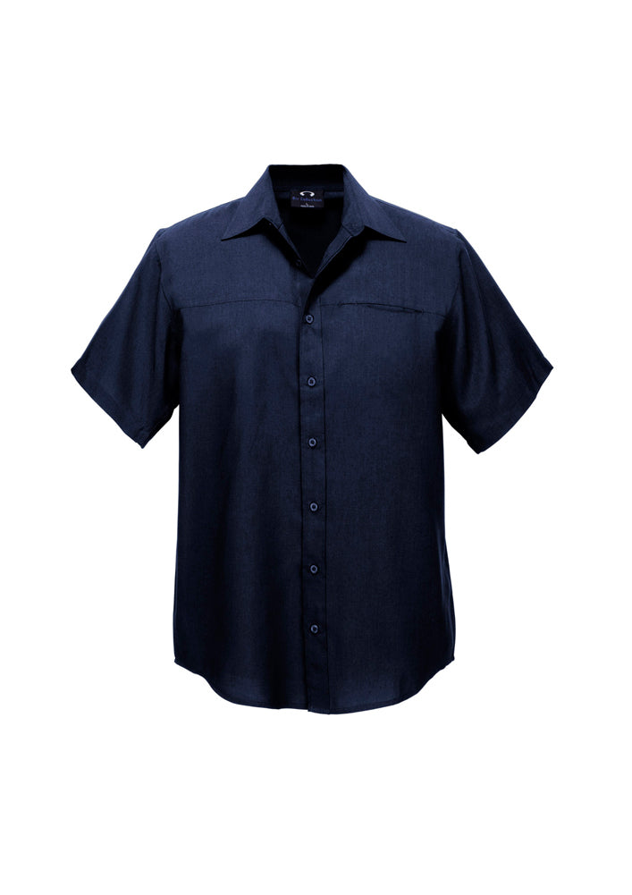 Biz Collection Mens Plain Oasis Short Sleeve Shirt