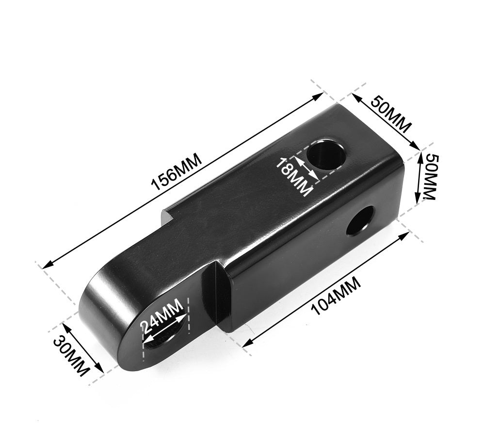 Bunker Indust 4.75T Recovery Hitch Receiver with Bow Shackle