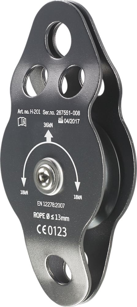 Castor Alloy 36kN Single Roll 280G 14mm Eye Max 14mm Rope