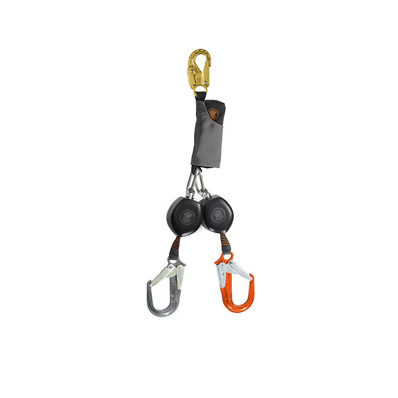 Peanut Twin Leg 2.5mt Retractable Shock Absorbing Lanyard