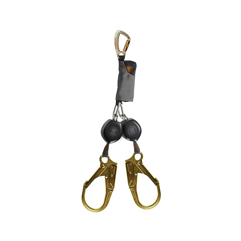 Peanuttwin Leg 2.5mt Retractable Shock Absorbing Lanyard