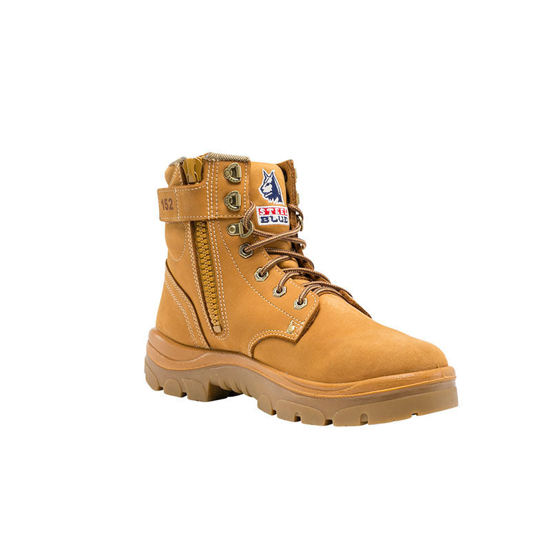 Steel Blue Argyle Zip TPU Outsole Boots