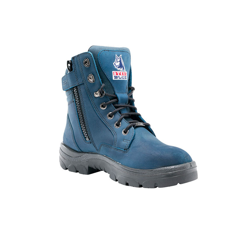 Steel Blue Southern Cross Zip TPU Outsole Boots