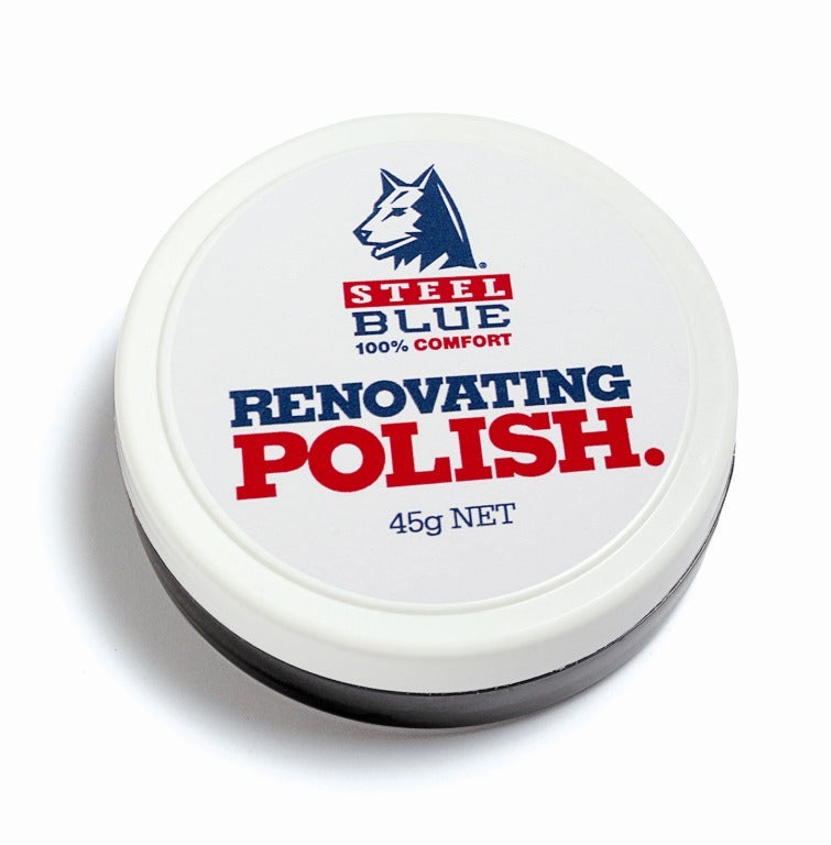 Steel Blue Boot Leather Polish 45GM Black