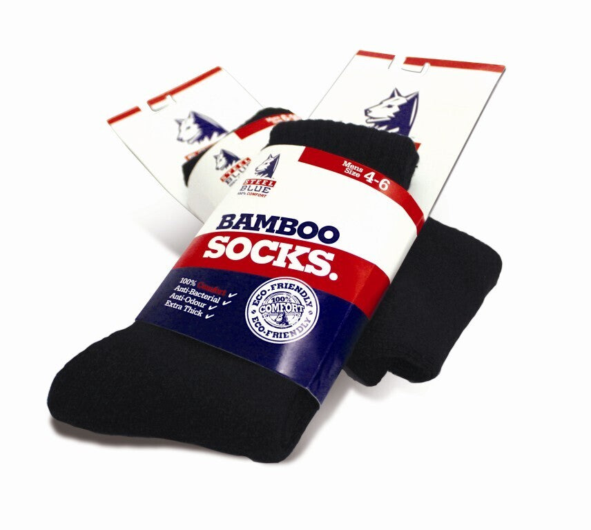 Steel Blue Bamboo Sock