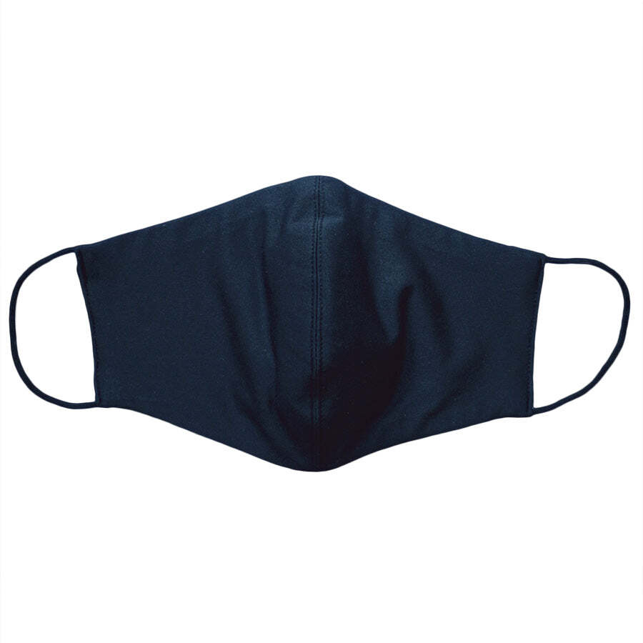 3ply reusable, washable cloth face mask, s-m, black