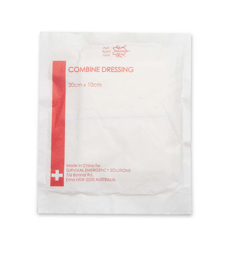 Combine dressing, sterile, 10cm x 20cm