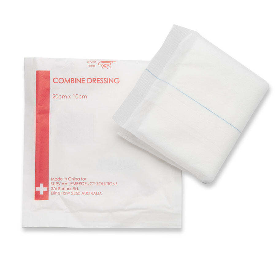 Combine dressing, sterile, 10cm x 20cm