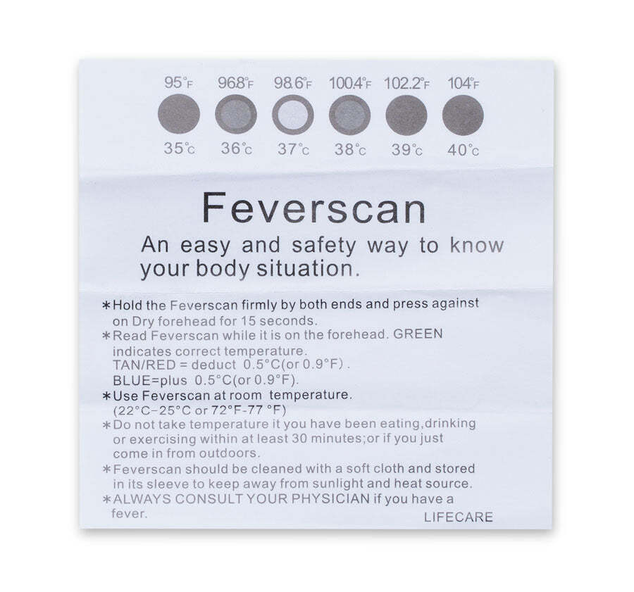 Fever scan strip
