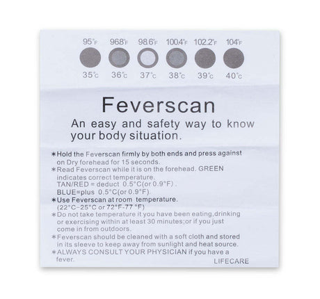 Fever scan strip