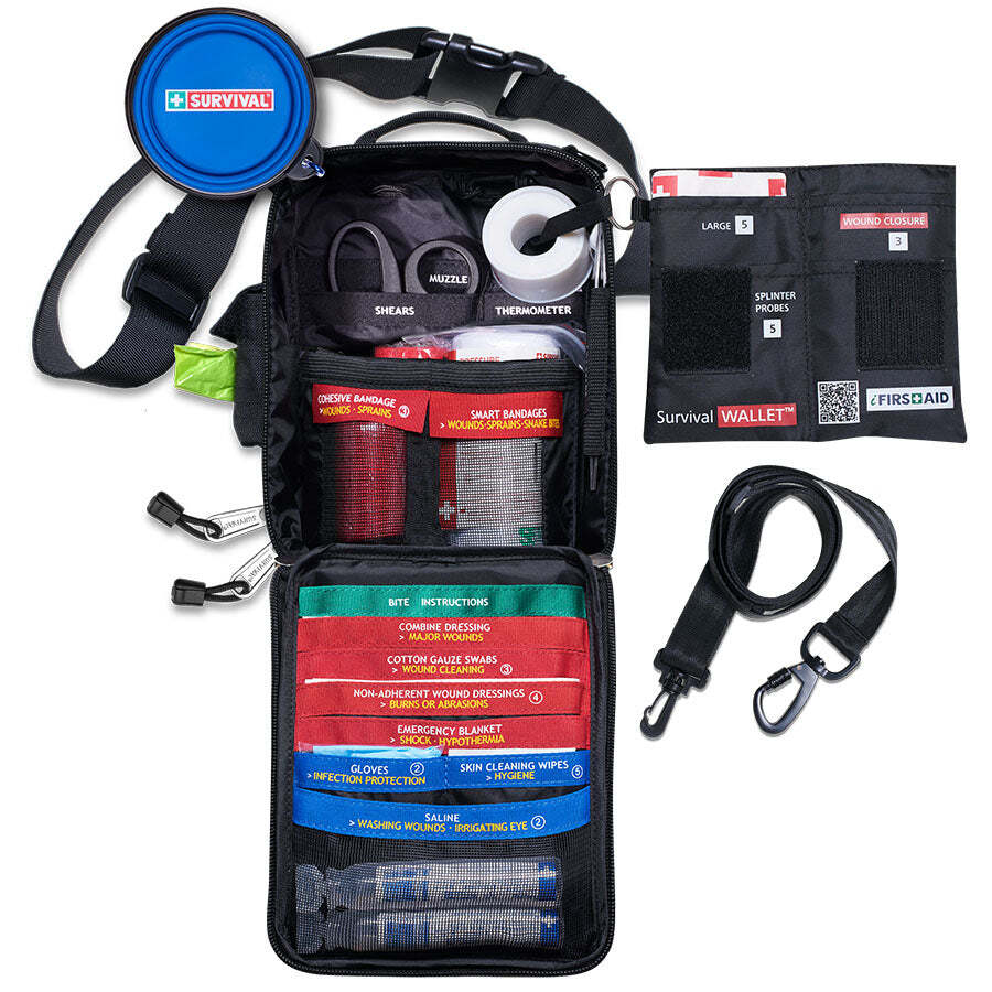 Survival pet first aid kit
