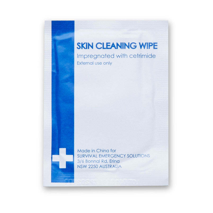 Skin cleaning wipes