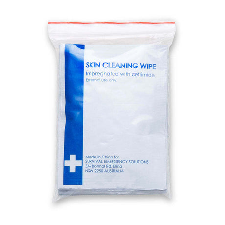 Skin cleaning wipes