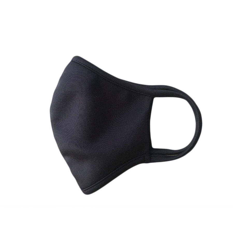 Black sports face mask - reusable, antibacterial