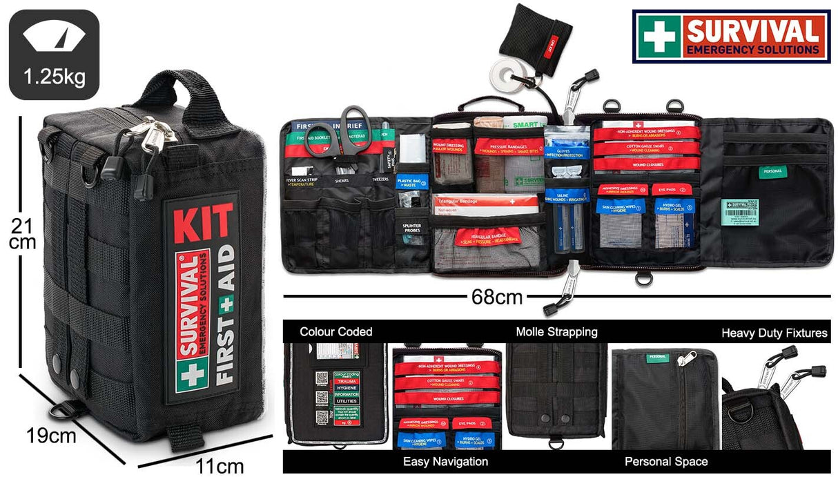 Survival travel first aid kit