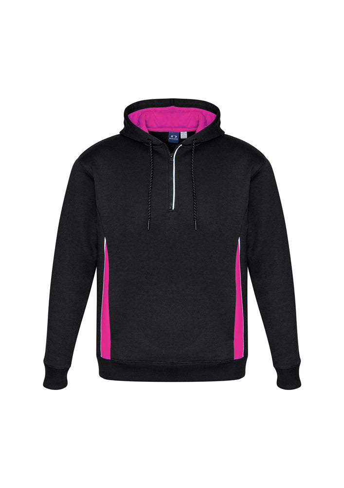 Biz Collection Adults Renegade Hoodie Black/Magenta/Silver