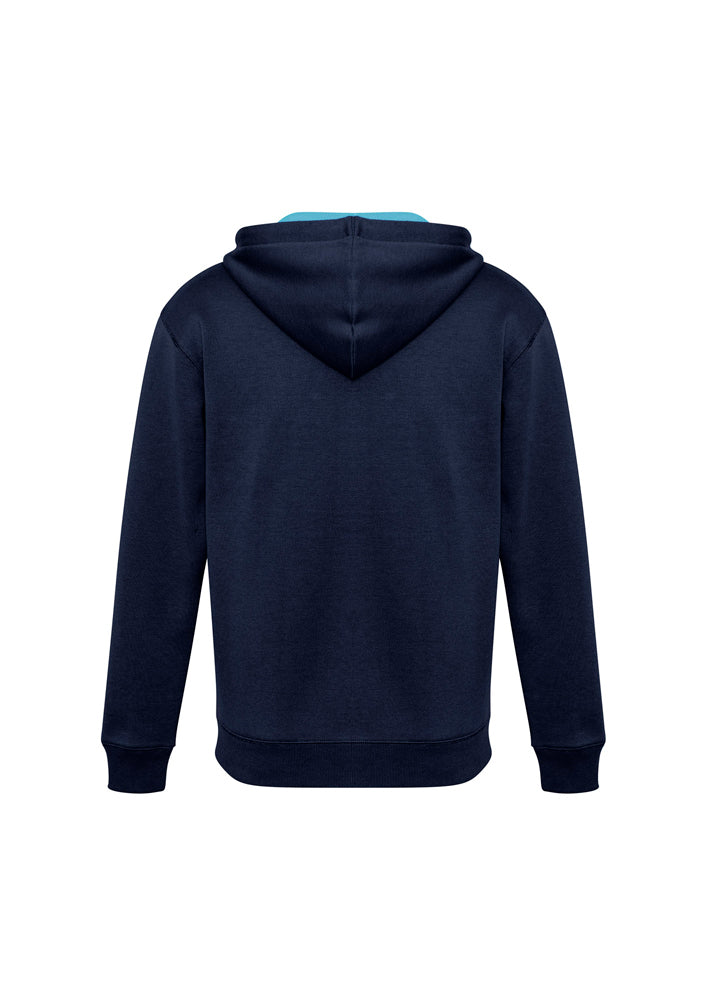 Biz Collection Adults Renegade Hoodie Grey/Black/Fluoro Yellow