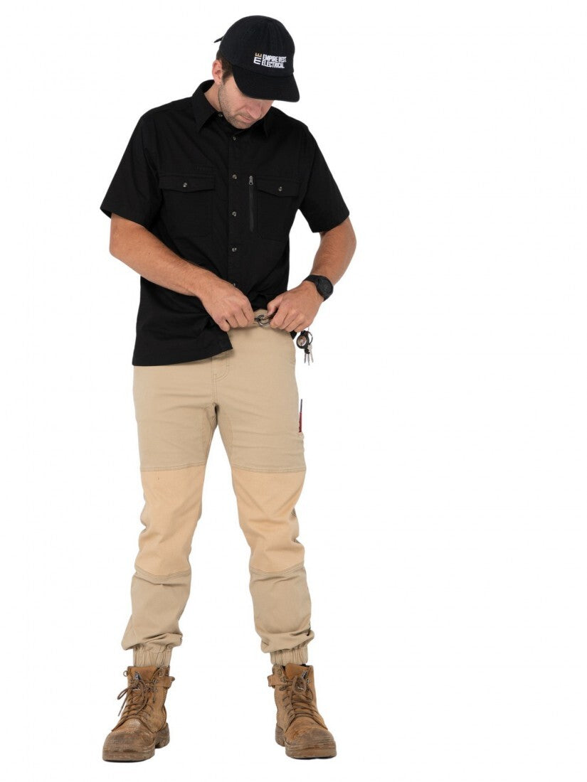 Under Taking Cuffed Pant Colour Khaki