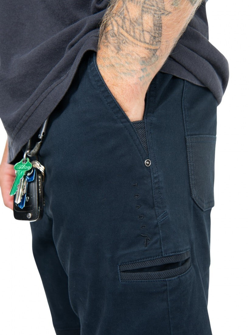 Under Taking Cuffed Pant Colour Navy Blue