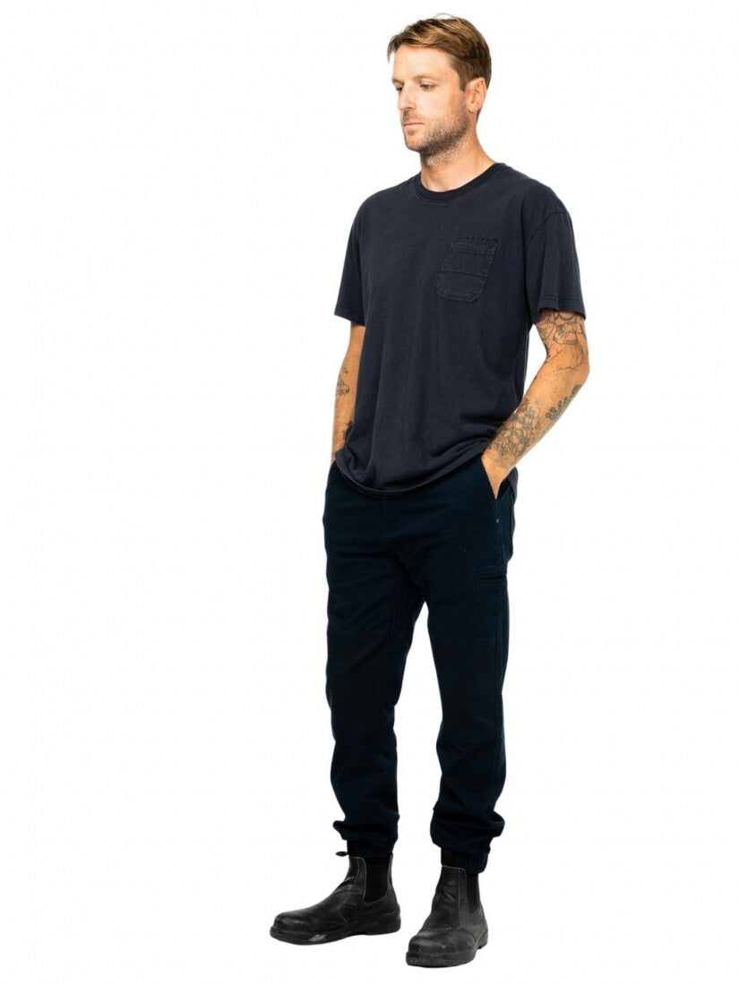 Under Taking Cuffed Pant Colour Navy Blue