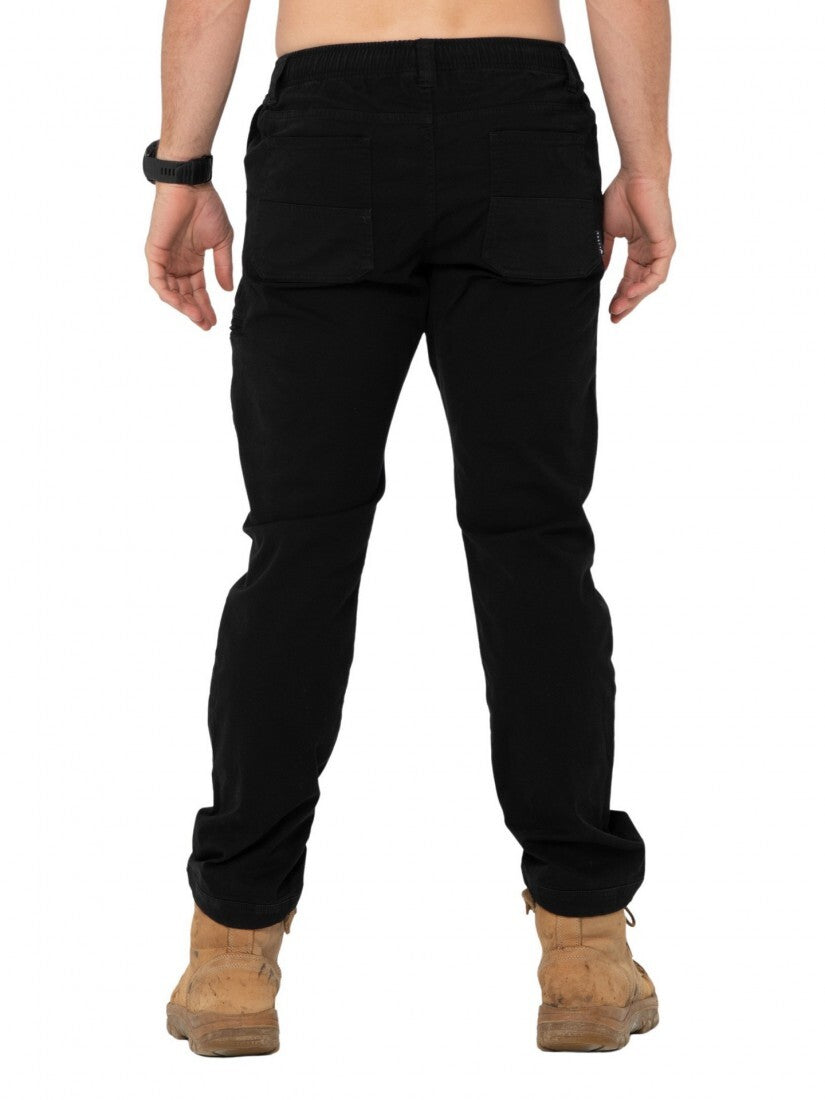 Heavy Lifts Elastic Pant Colour Black