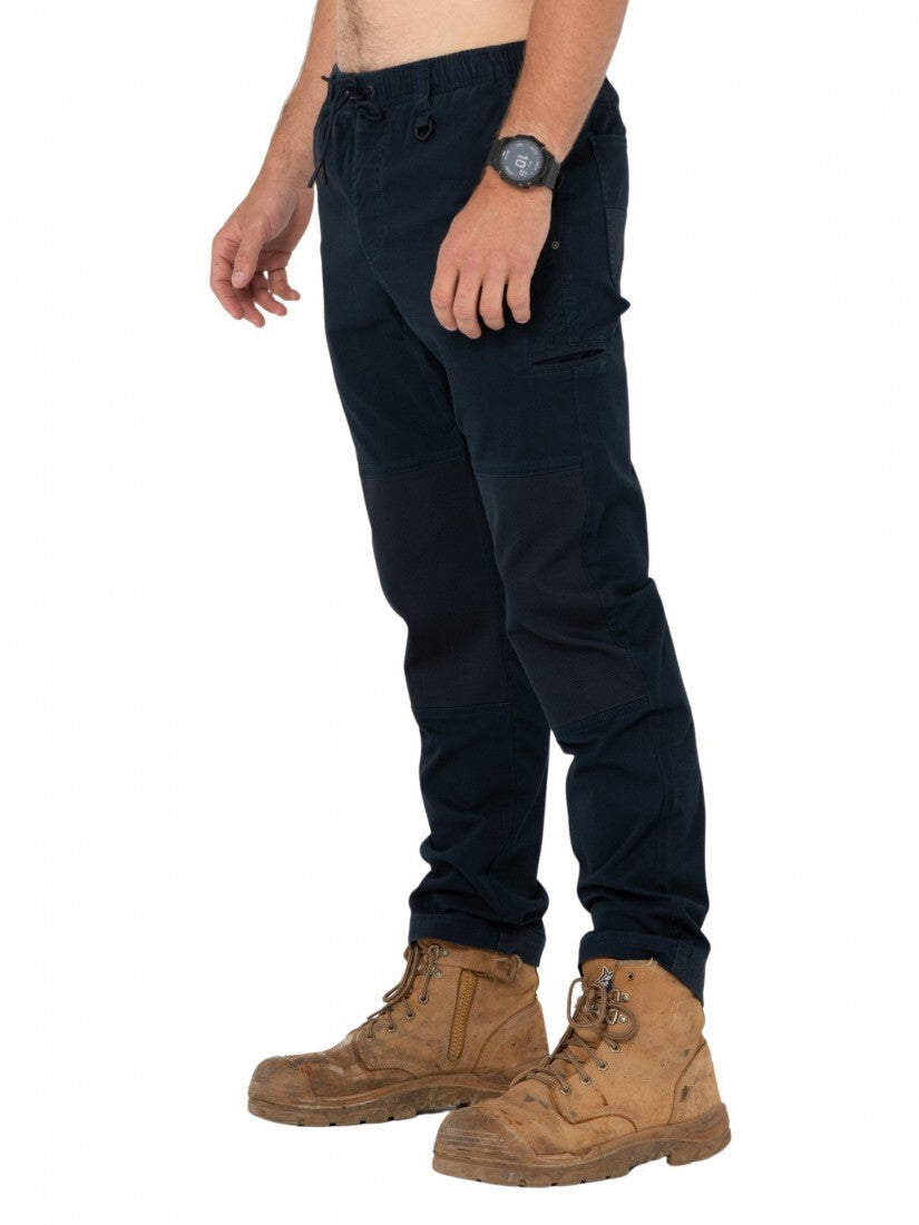 Heavy Lifts Elastic Pant Colour Navy Blue