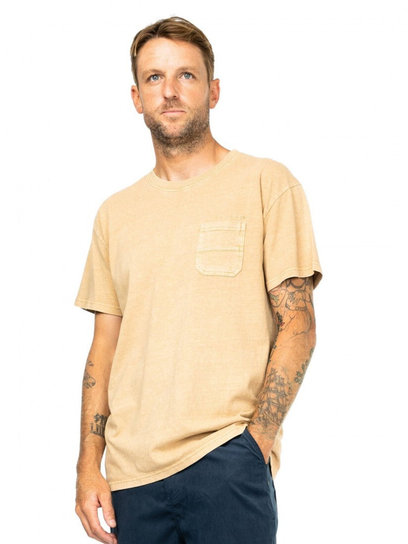 Elbow Grease Short Sleeve Tee Colour Khaki