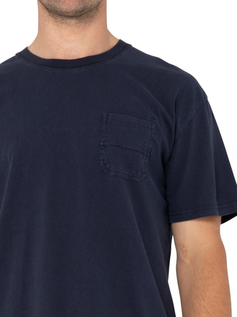 Elbow Grease Short Sleeve Tee Colour Navy Blue