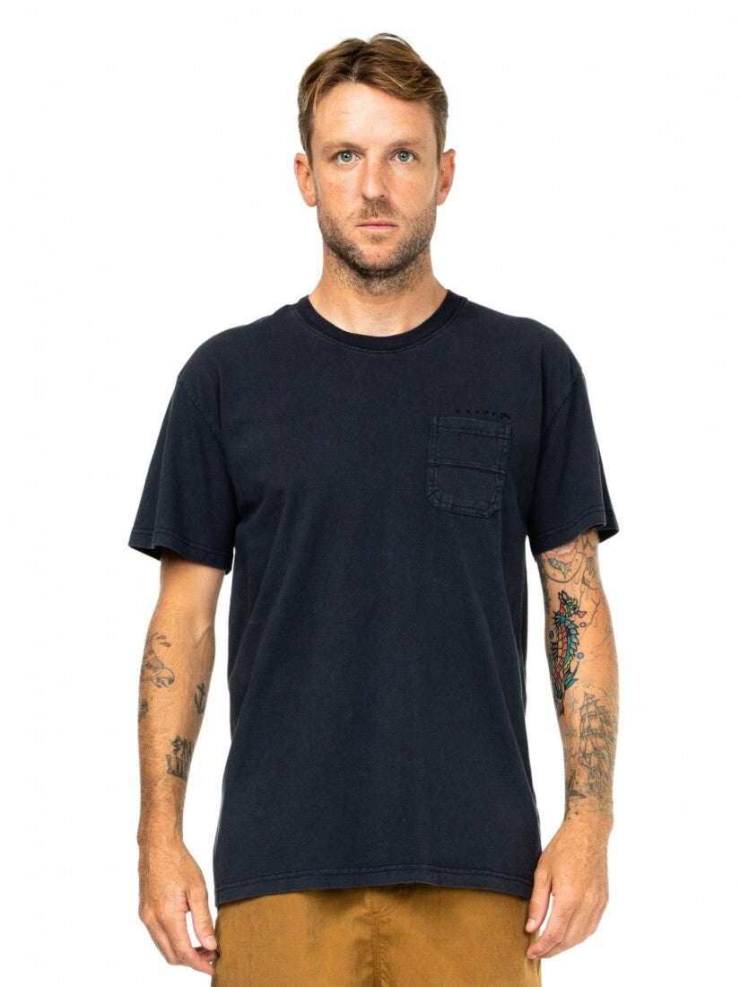 Elbow Grease Short Sleeve Tee Colour Navy Blue