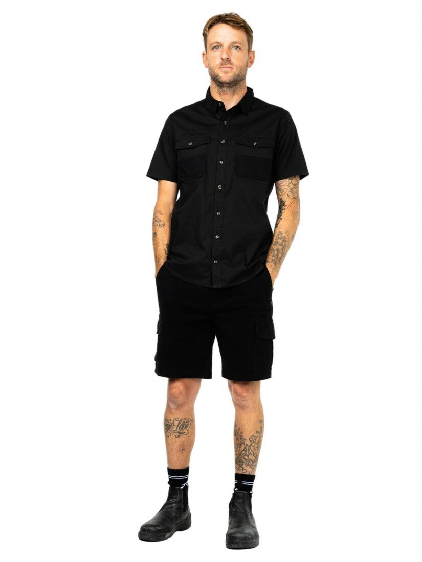 Obligation 19 Cargo Short Colour Black