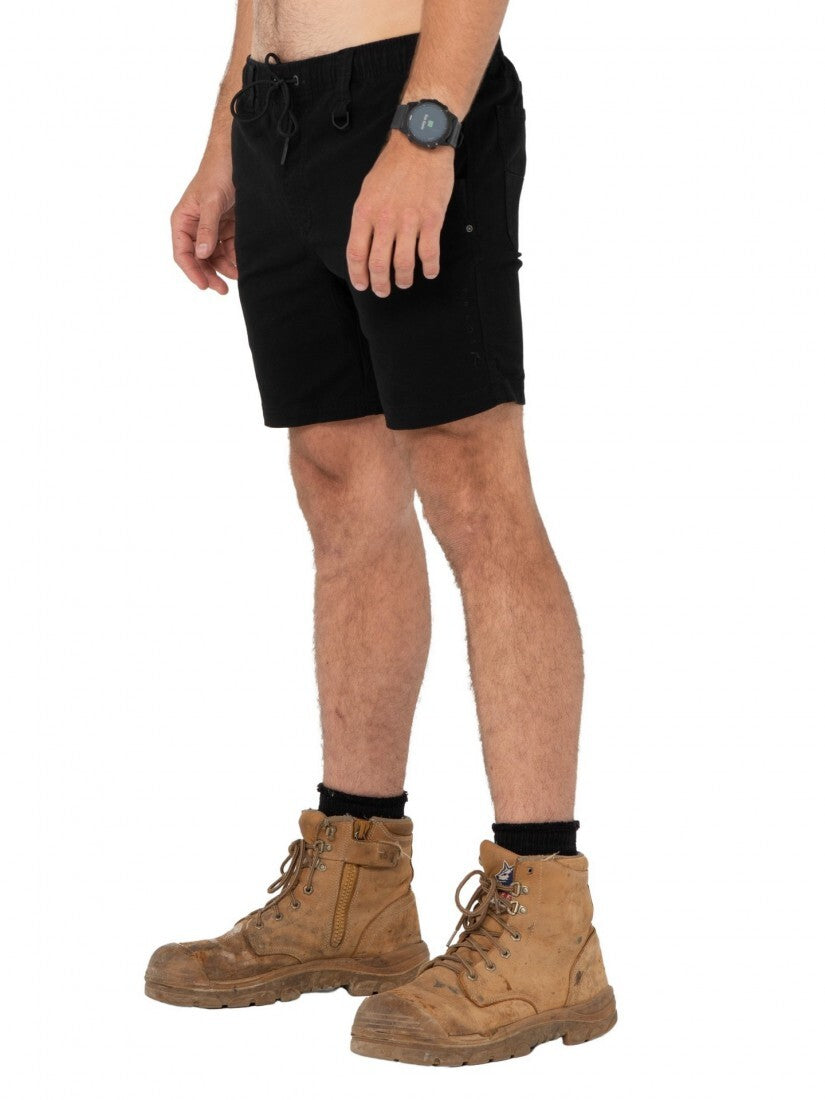 Heavy Lifts 17 Elastic Short Colour Black