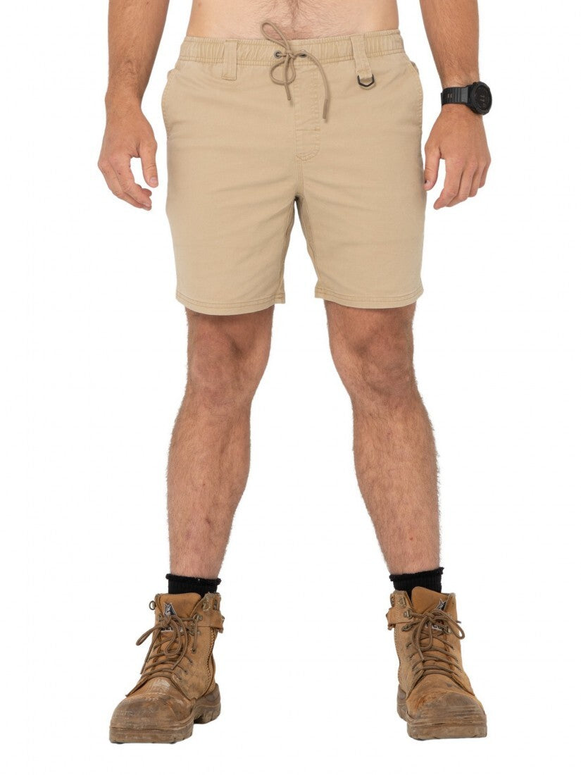 Heavy Lifts 17 Elastic Short Colour Khaki