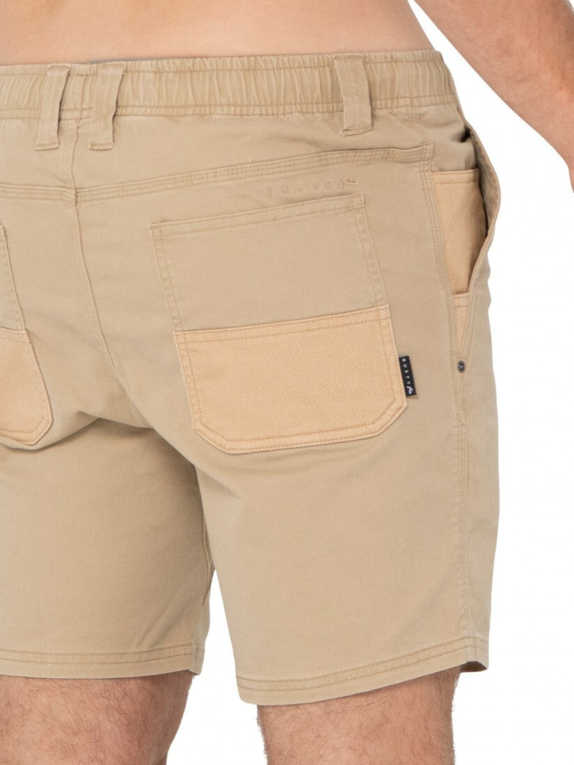 Heavy Lifts 17 Elastic Short Colour Khaki