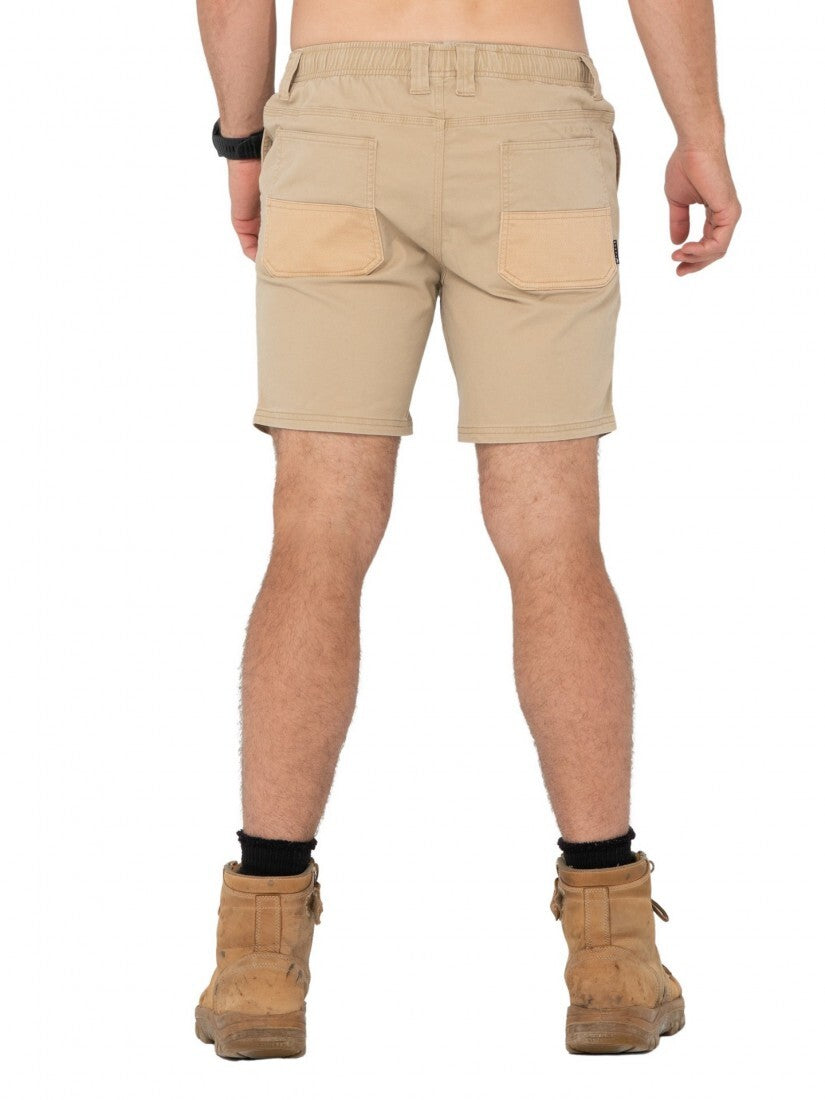 Heavy Lifts 17 Elastic Short Colour Khaki