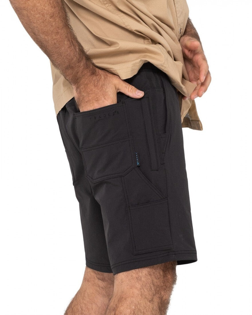 Powerweave Quick Dry Work Short Colour Black