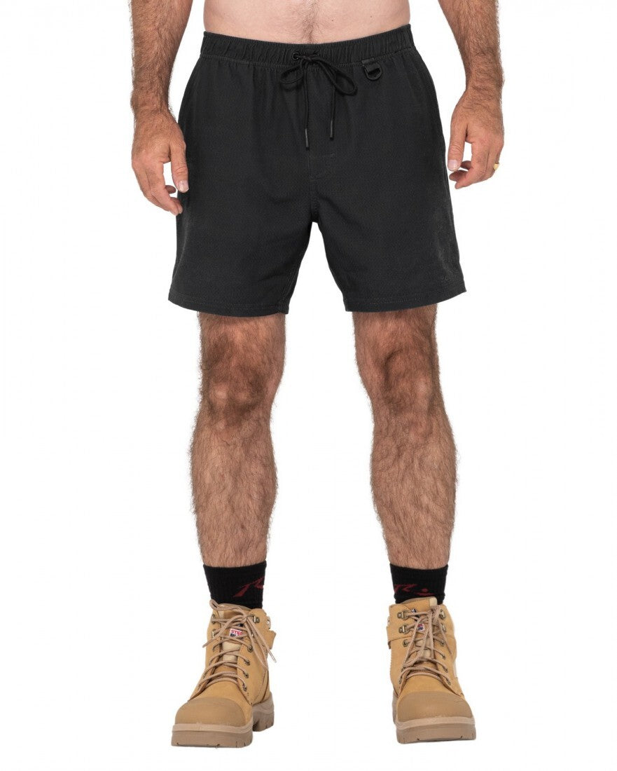 Surf2site Quick Dry Elastic Work Short Colour Black