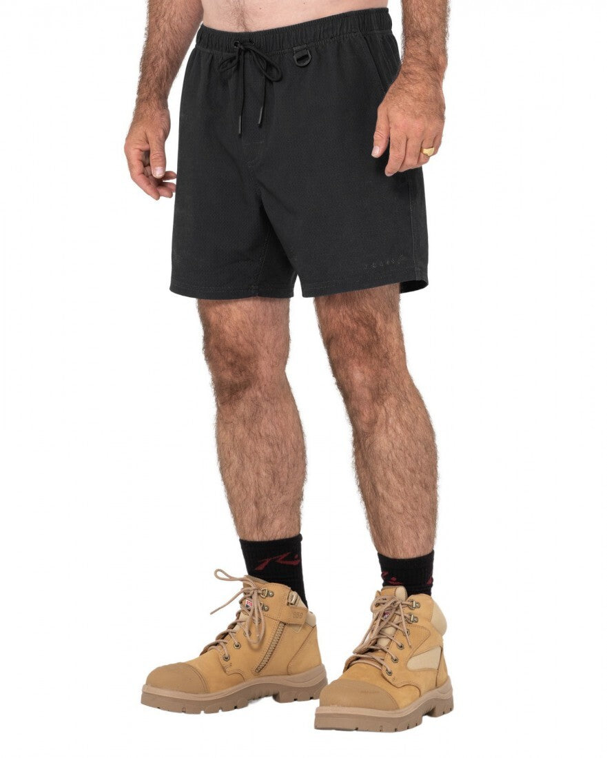 Surf2site Quick Dry Elastic Work Short Colour Black