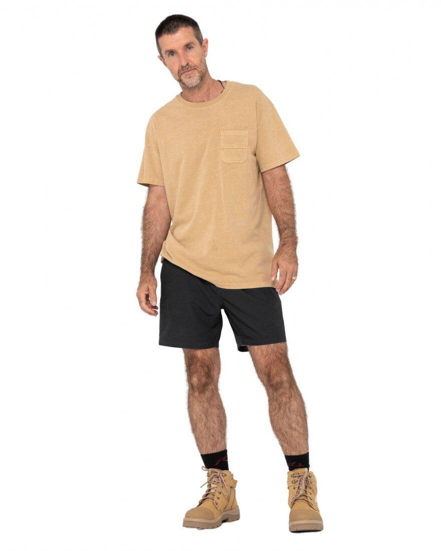 Surf2site Quick Dry Elastic Work Short Colour Black