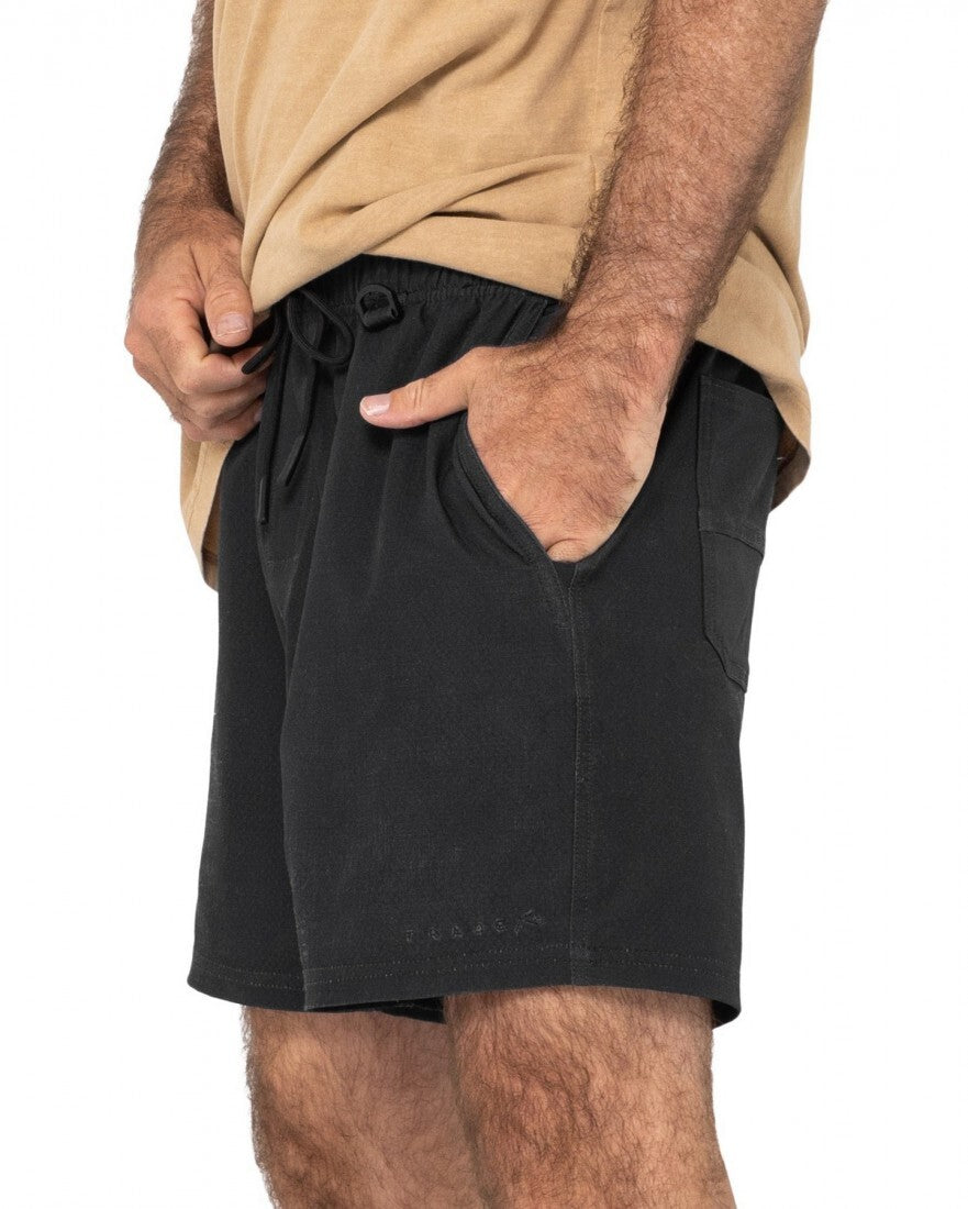 Surf2site Quick Dry Elastic Work Short Colour Black