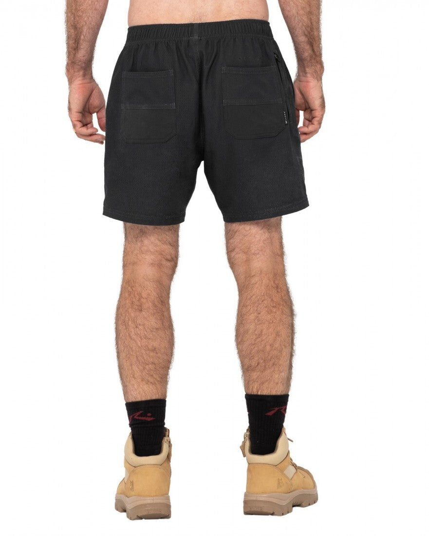 Surf2site Quick Dry Elastic Work Short Colour Black