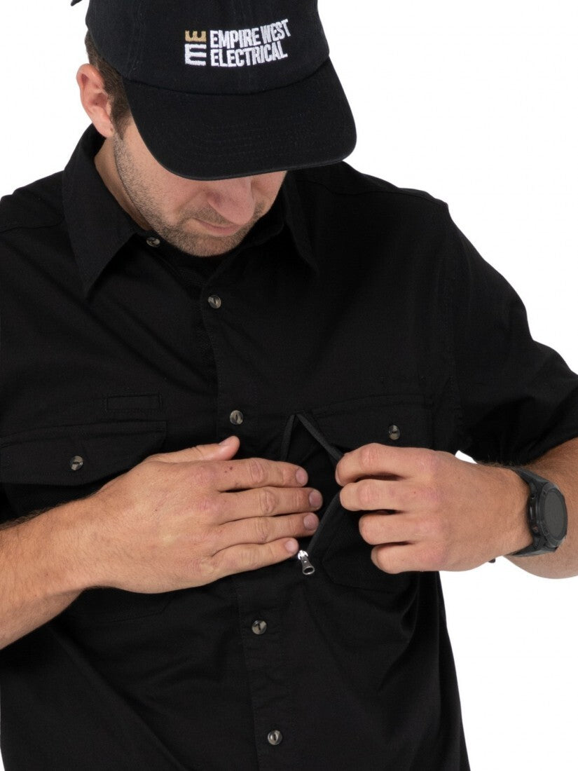 Pressure Short Sleeve Shirt Colour Black