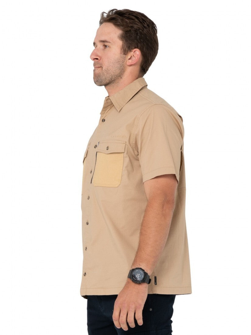 Pressure Short Sleeve Shirt Colour Khaki