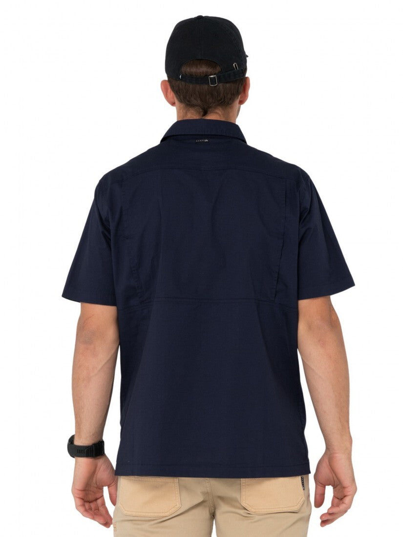 Pressure Short Sleeve Shirt Colour Navy Blue