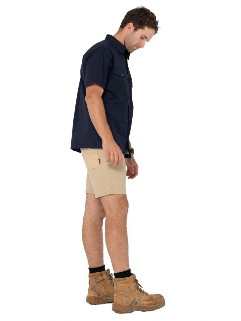 Grindstones Short Sleeve Shirt Colour Navy Blue