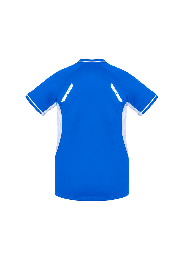 Biz Collection Ladies Renegade Tee Royal/White/Silver