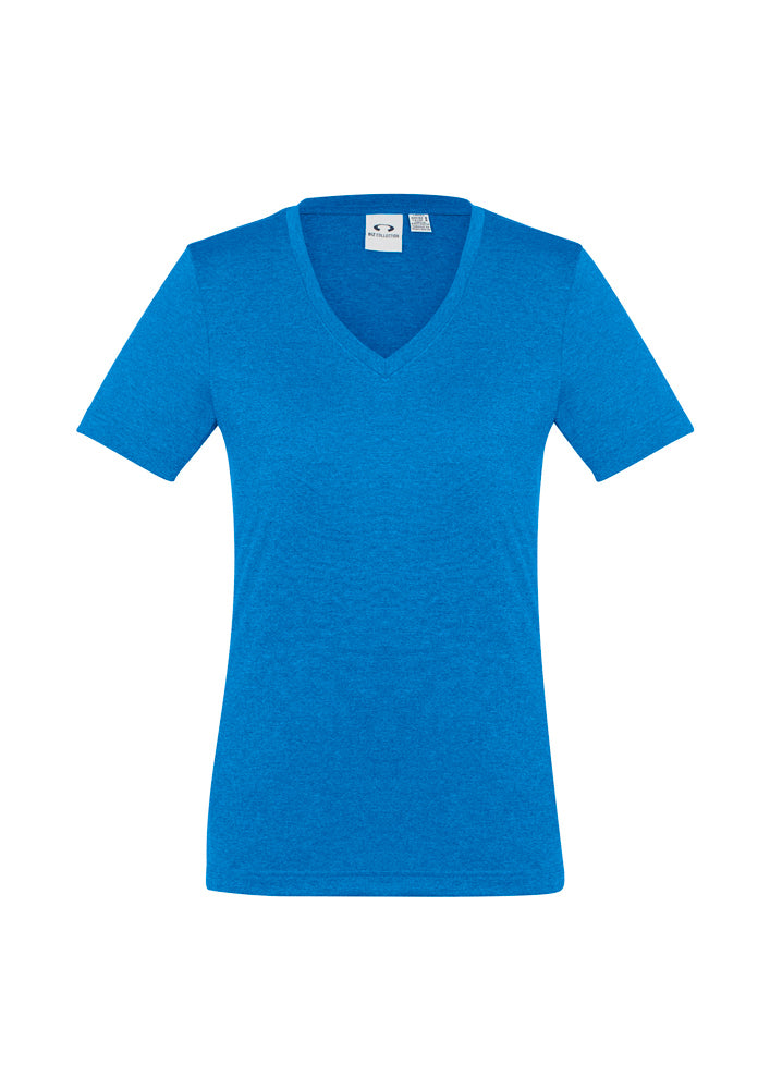 Biz Collection Ladies Aero Tee Charcoal