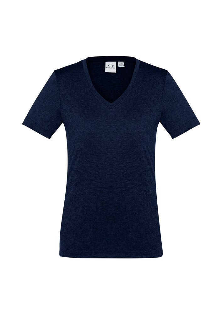 Biz Collection Ladies Aero Tee Navy