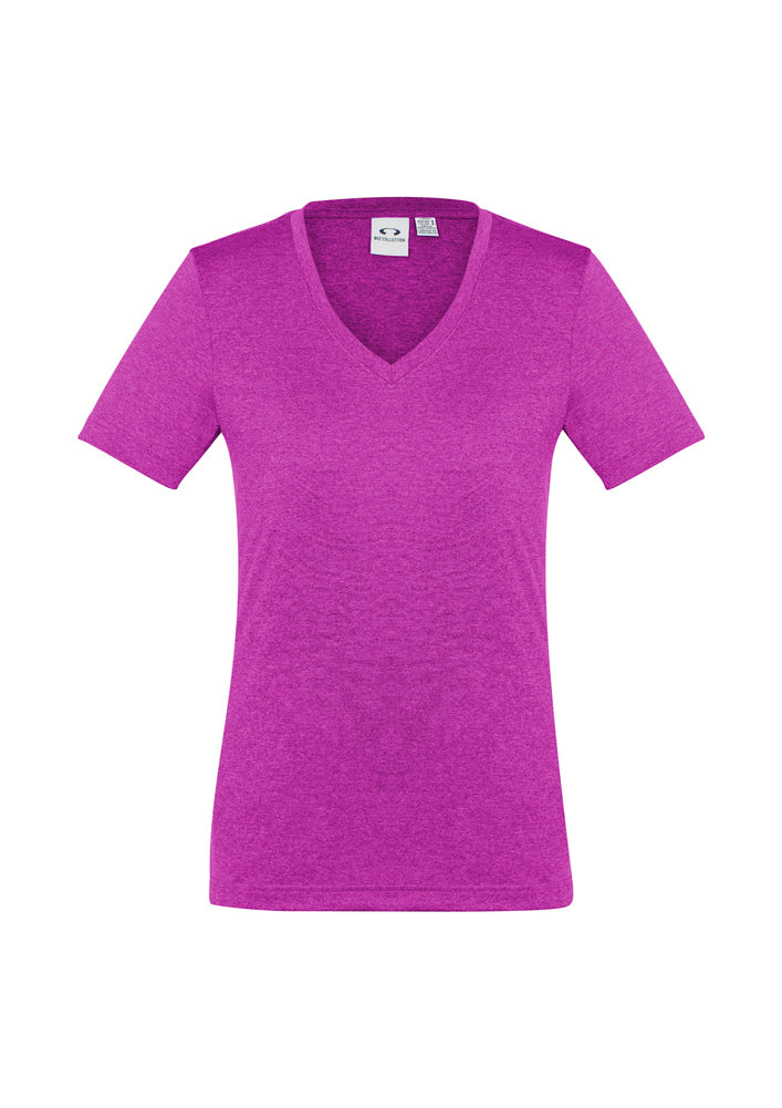 Biz Collection Ladies Aero Tee Electric Blue