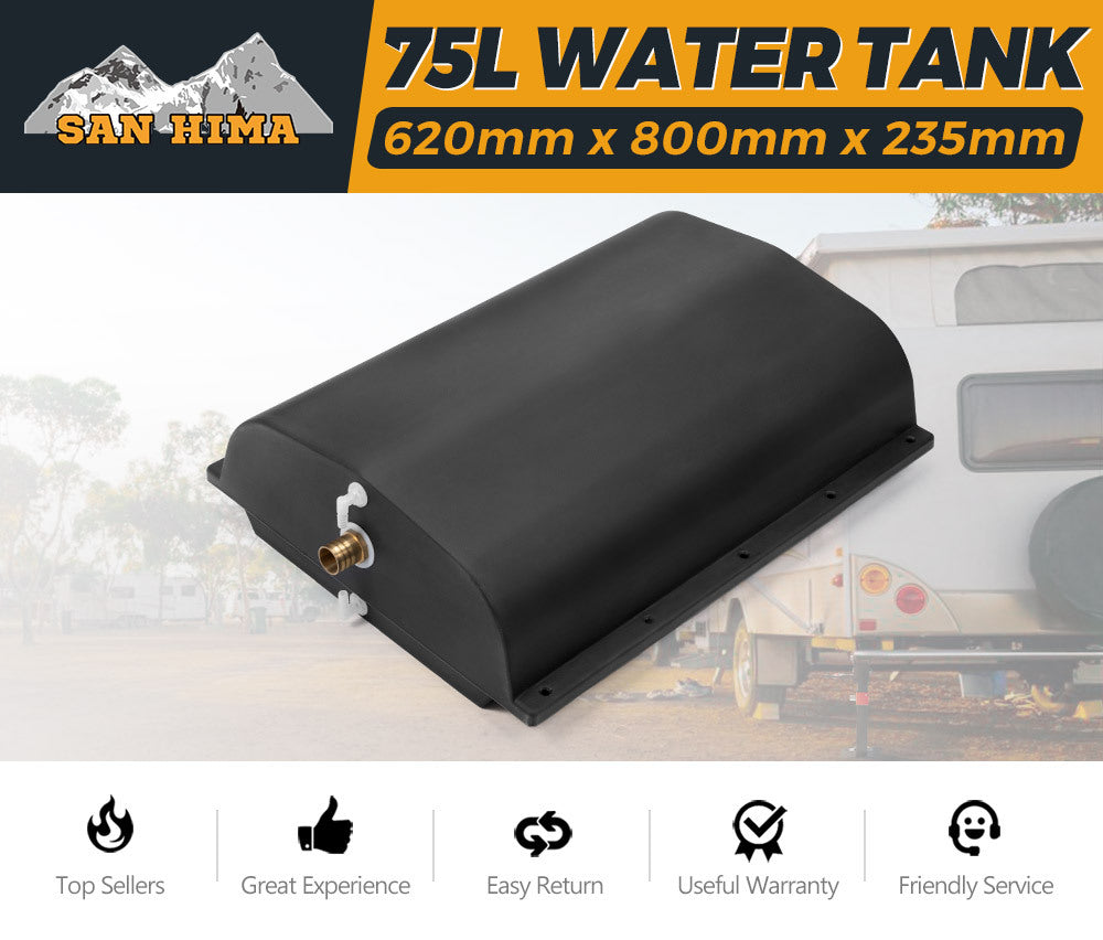 SAN HIMA 75L Litre Poly Water Tank Camper Trailers Caravans 4X4 4WD Truck